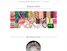 Tablet Screenshot of bergaminibeads.com